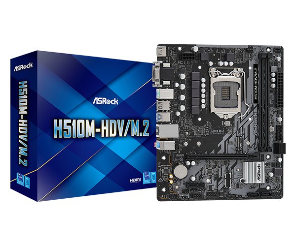 PLACA MADRE ASROCK H510M-HDV/ M.2 LGA 1200