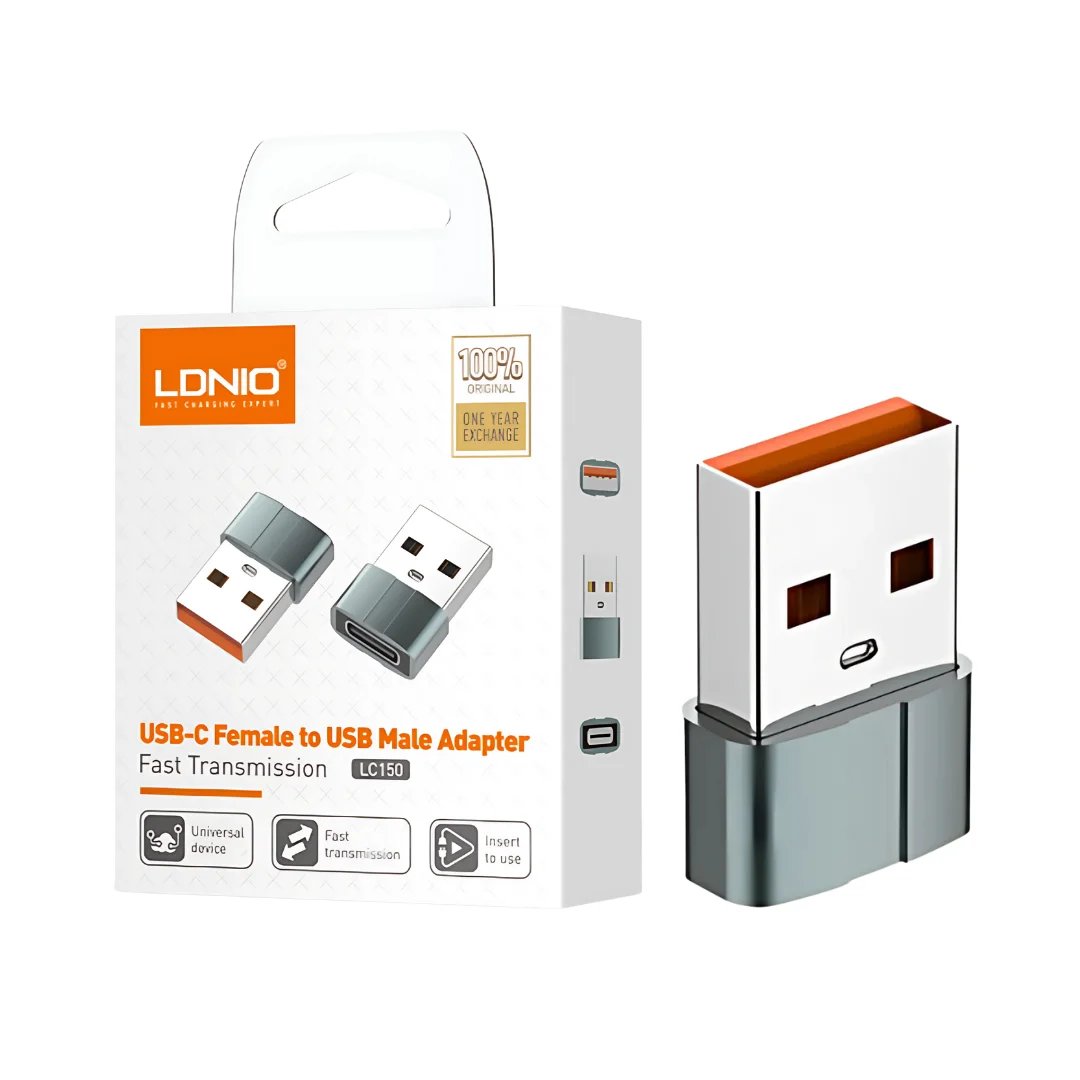 ADAPTADOR OTG LDNIO LC150 USB C A USB A MACHO