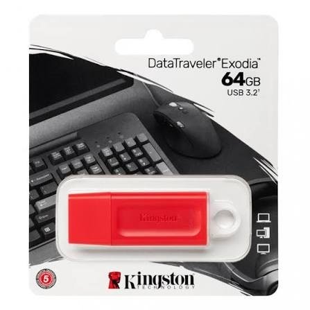 MEMORIA USB 64GB DATATRAVEL EXODIA, RED 3.2