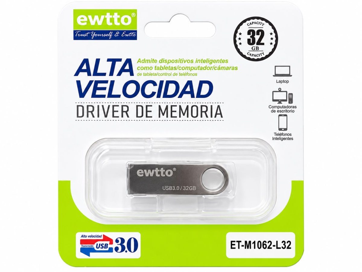 MEMORIA USB EWTTO 32GB ET-M1062 METAL — HILAX.PE Camaná